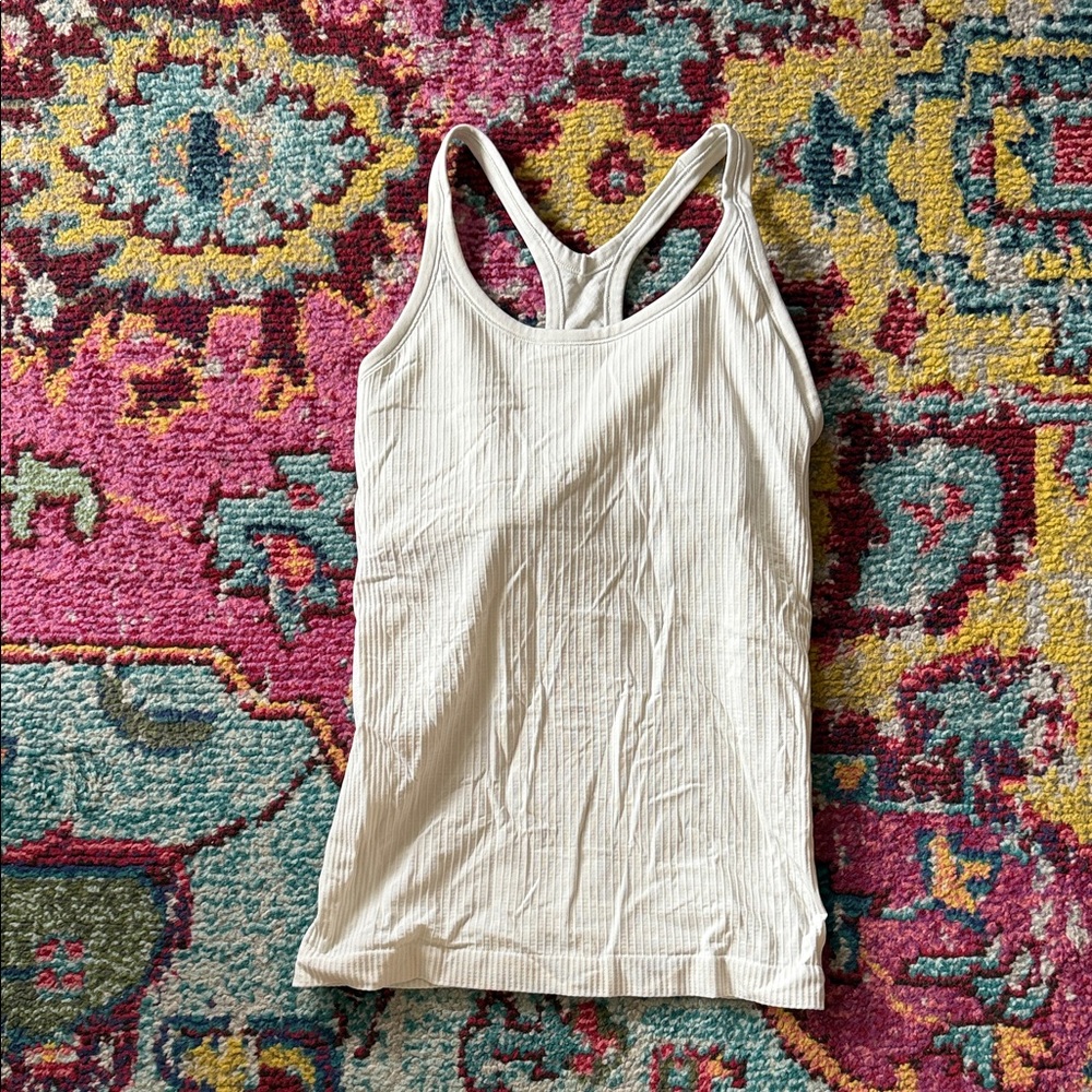 Lululemon Athletica light celery color Ribbed Tank Top